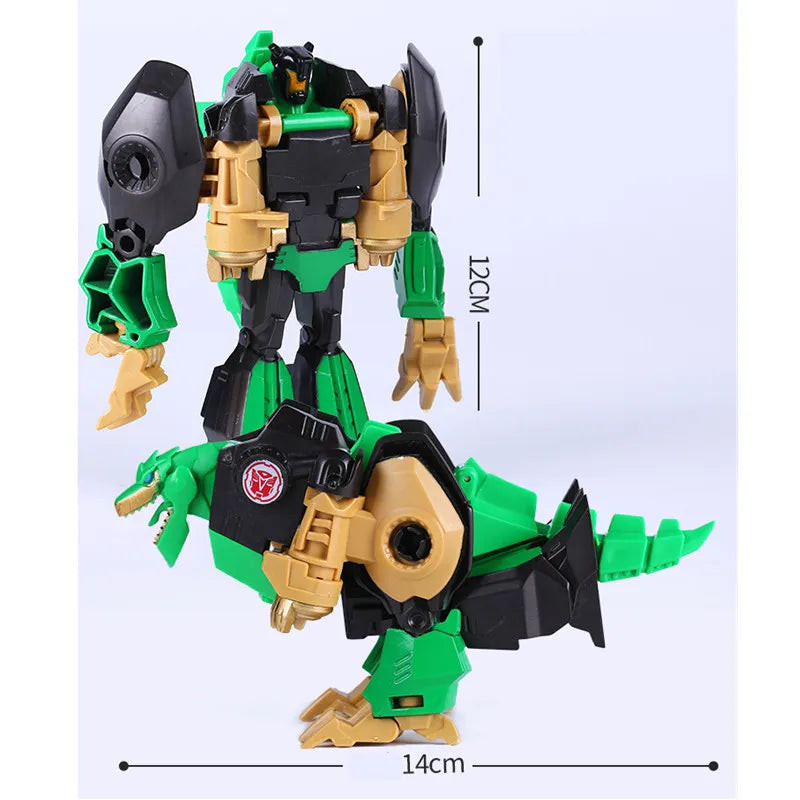 Mini Deformation Robocar Robot Transformation Car Dinosaur Action Figure Toys for Boy PVC Car Toy For Gift