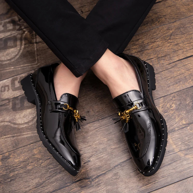 Men tassel loafers Mens loafers leather Man shoes leather tassel Mocassin homme Calzado hombre Zapatos de hombre Men shoes