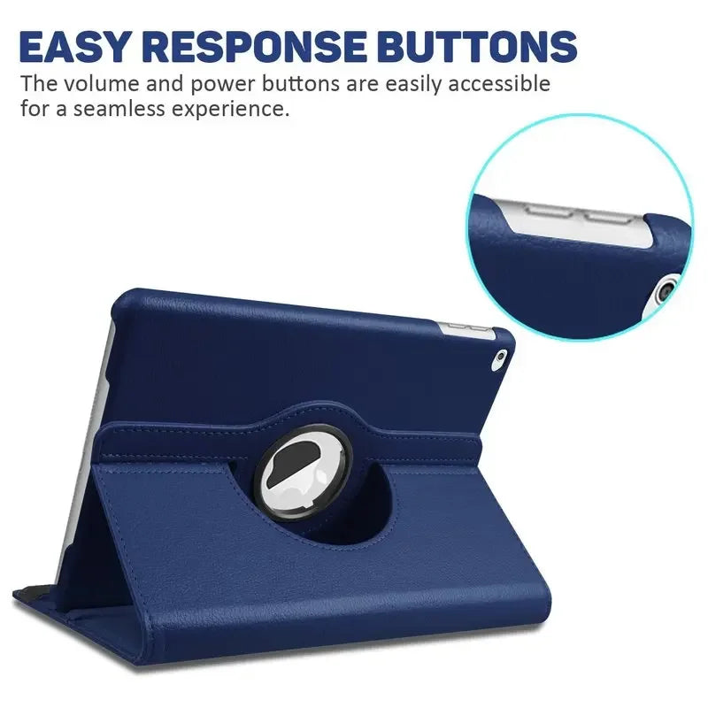 For iPad Air 2 Air 1 Case Cover iPad 9.7 2018 2017 Tablet Cases 5th 6th 7 8 9 10.2 Funda 360 Degree Rotating Leather Smart Coque