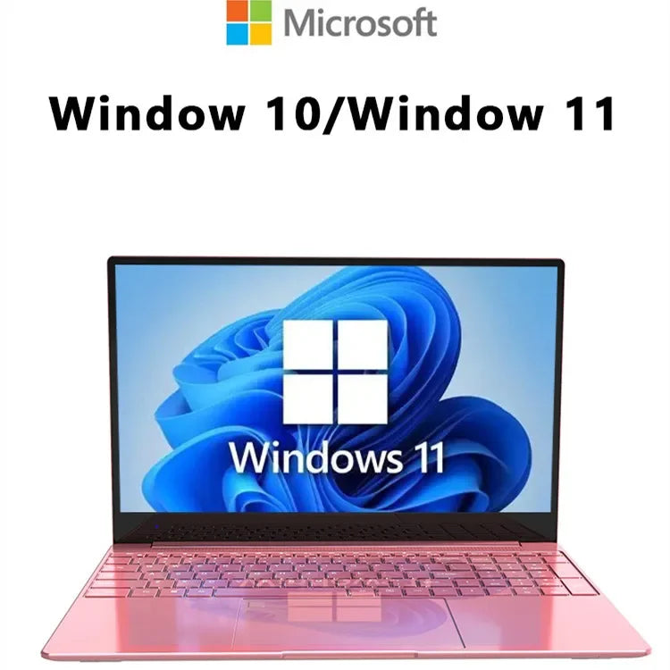 Windows 11 Office Notebook Business Gaming Laptop 15.6 inch Intel Celeron N5095 12G RAM 1T SSD Dual WiFi 2.4G/5.0G HDMI