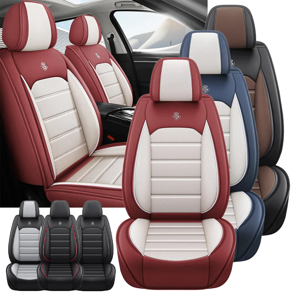 1Pc Car Seat Cover Breathable PU Leather Auto Front Seat Cover Car Full Seat Protection Cushion Pad Auto Interior Accessories