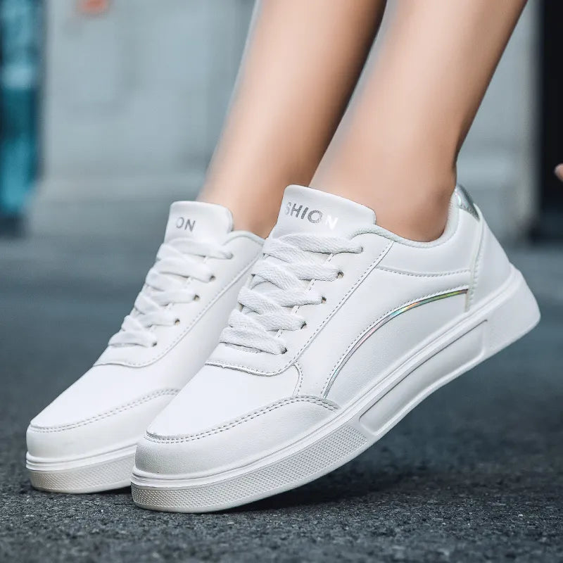 Women's Campus Little White Shoes Fashion Trend Board Sneakers