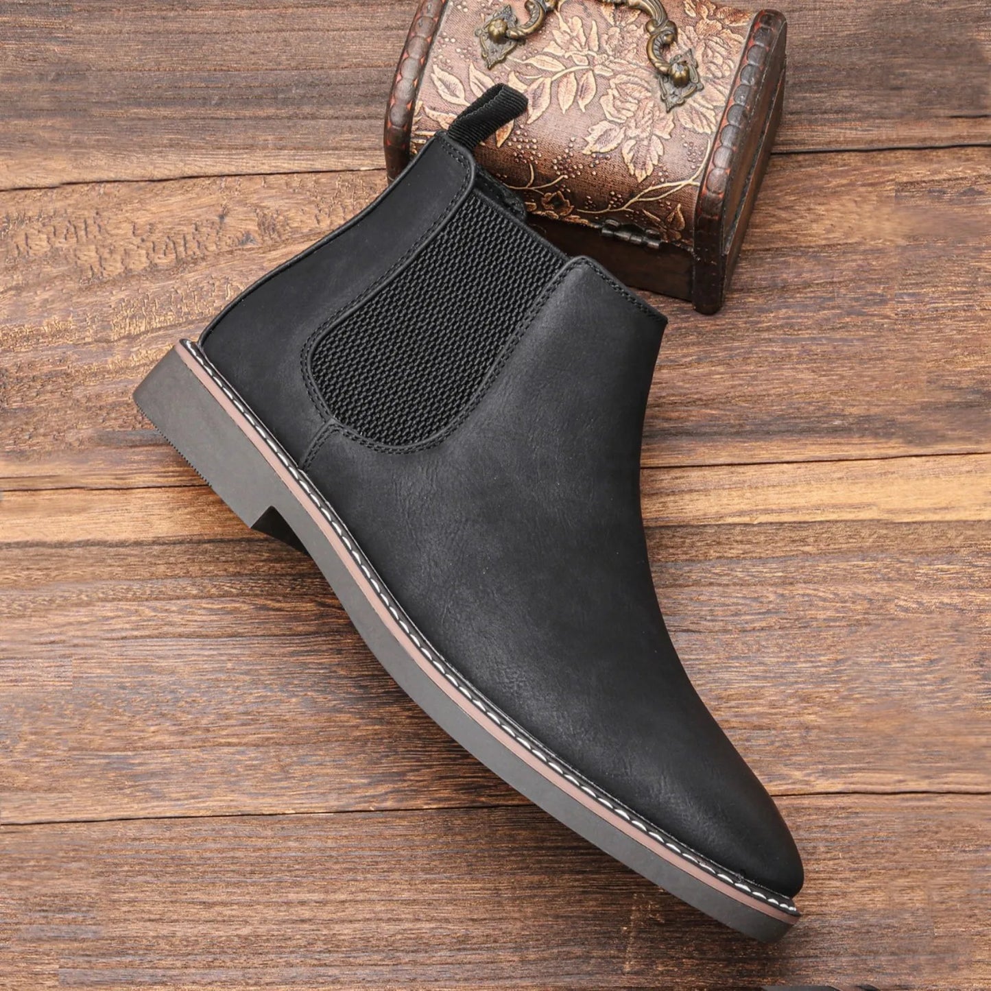 men boots brand comfortable fashion chelsea boots #CL5321