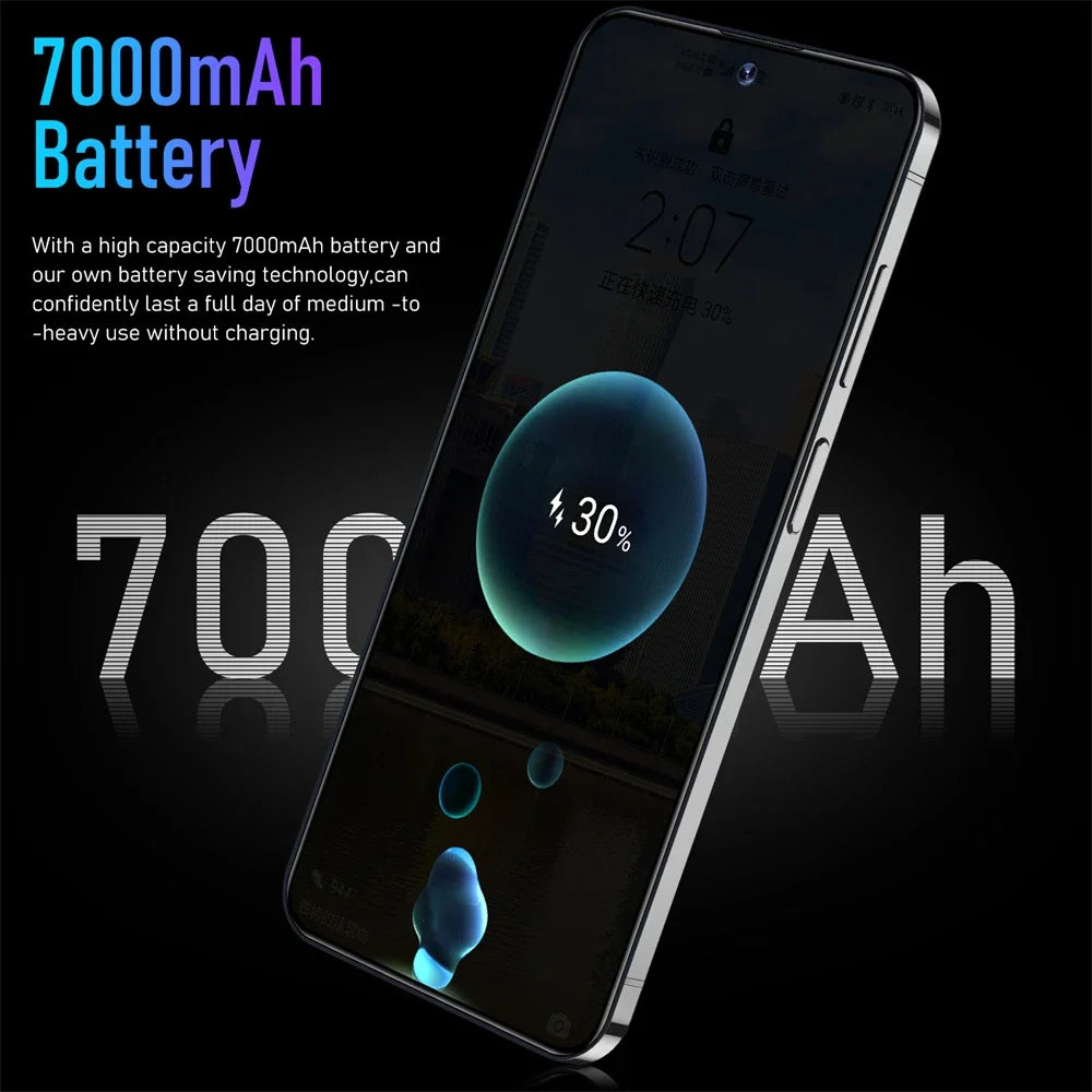 S24 Ultra 5G Smartphone 7.0in HD 16G+1TB Cell Phone Dual SIM Mobile Phones 7000mAh Global Version Cellphones Unlocked Android