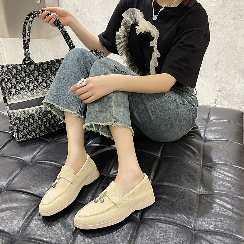 Women Loafers Candy Color Flats Soft Slip on Flat Shoes Woman Ballet Flats Boat Shoes Ladies Shoes zapatos mujer