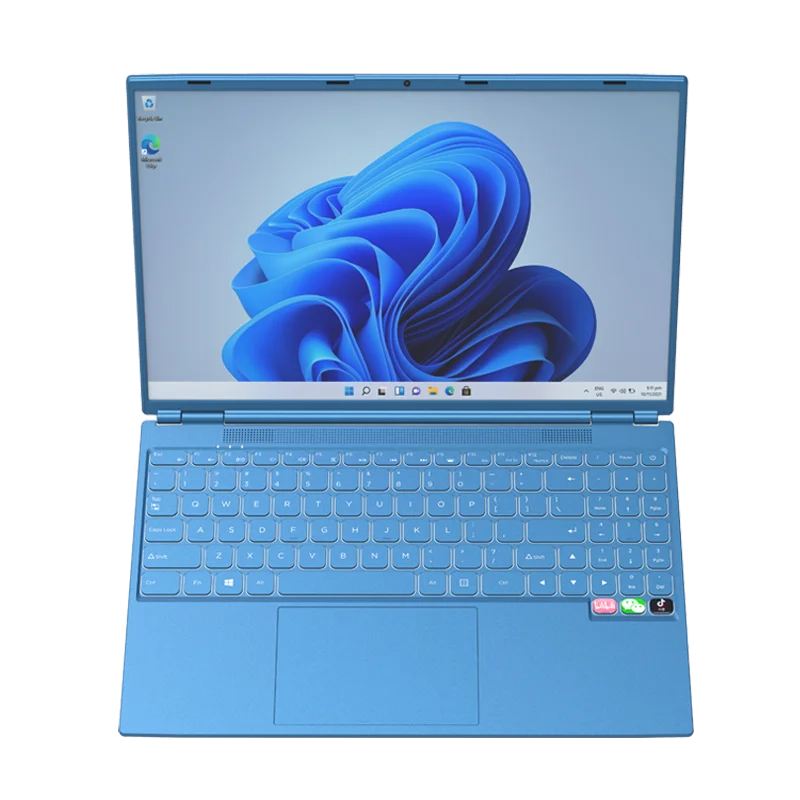 Fingerprint ID Intel Ultra Slim Notebook Quad Core N5095 Graphics UHD 16.0" Laptop 12GB RAM 128G SSD ROM Windows 10 Wifi BT 4.2