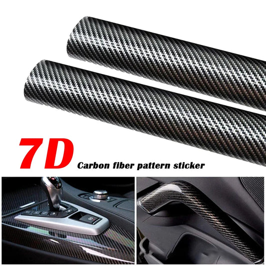 150/50x30CM High Glossy 7D Carbon Fiber Wrapping Vinyl Film Motorcycle Tablet Stickers And Decals Auto Accessories Car Styling