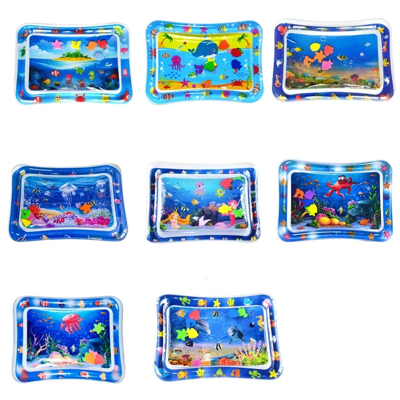 36 Designs Baby Kids Water Play Mat Inflatable PVC Infant Tummy Time Playmat Toddler Water Pad For Baby Fun Activity Play Center