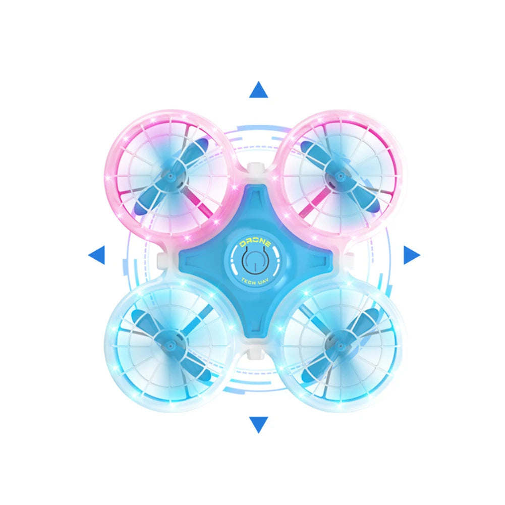 2.4GHz Remote Control Mini Drone For Kids Beginners Four-way Avoiding Obstacles Altitude Hold Rc Quadcopter With Lights