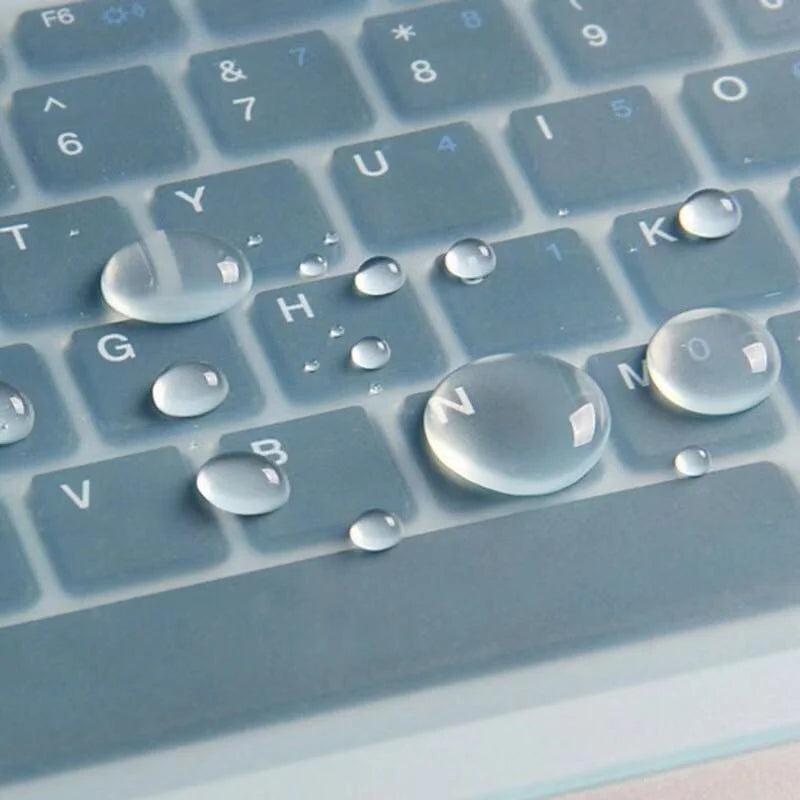 Universal Waterproof Laptop Keyboard Covers Silicone Protective Film 10/14/15.6 Inch Transparent Films for MacBook Notebook