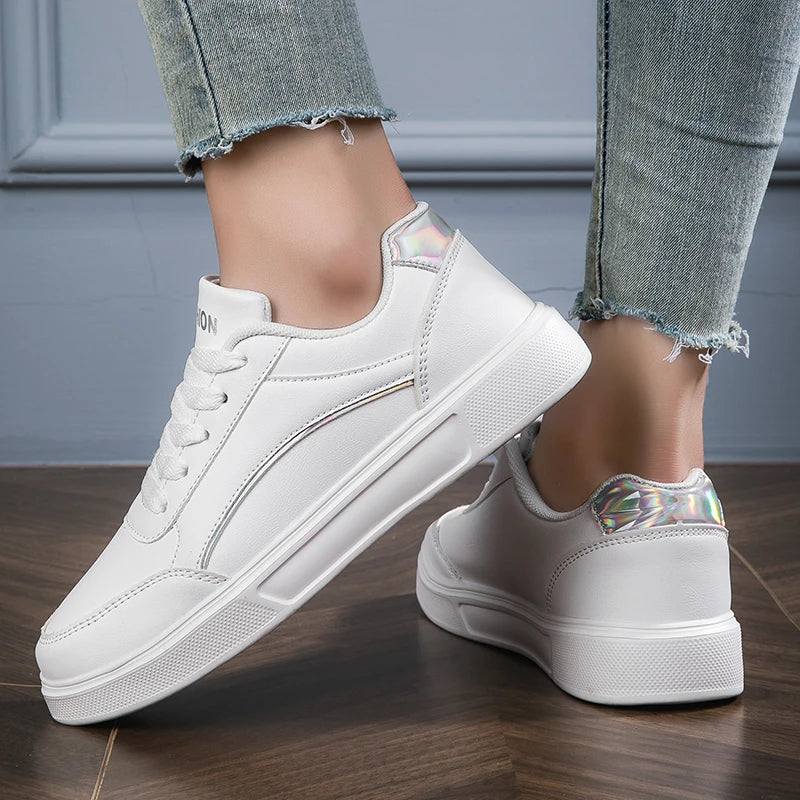 Women's Campus Little White Shoes Fashion Trend Board Sneakers