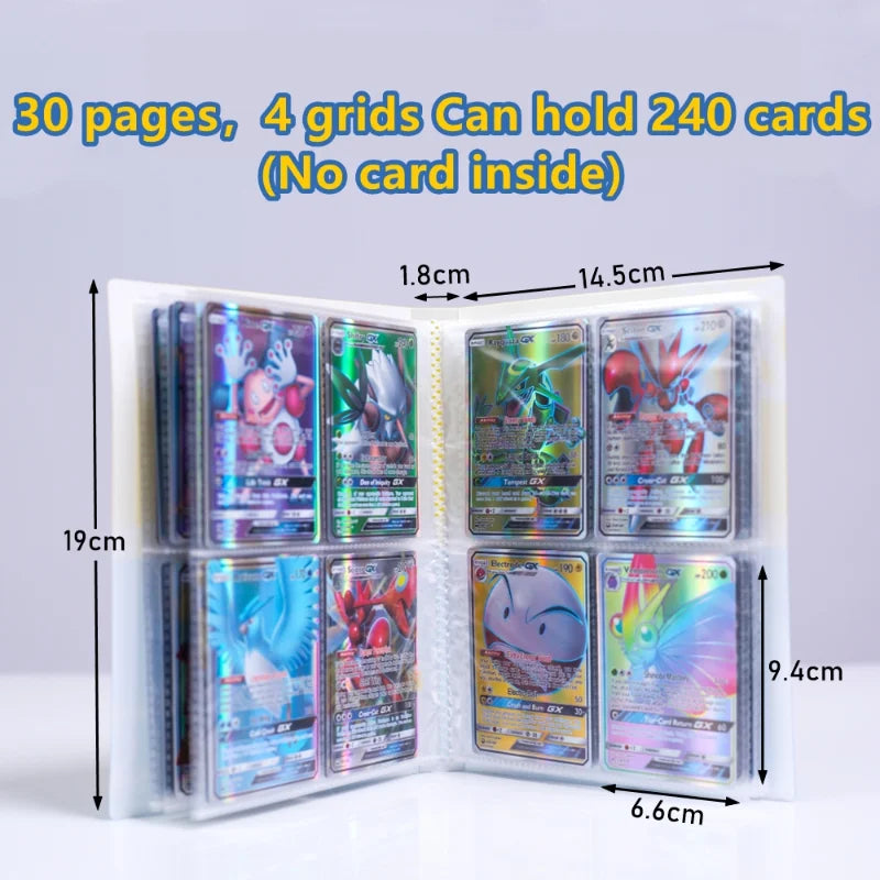 Dragon Ball Son Goku Vegeta Frieza 240pcs Card Album Book Game Card Holder Binder VMAX Game Card Collection Kids Toys Gift