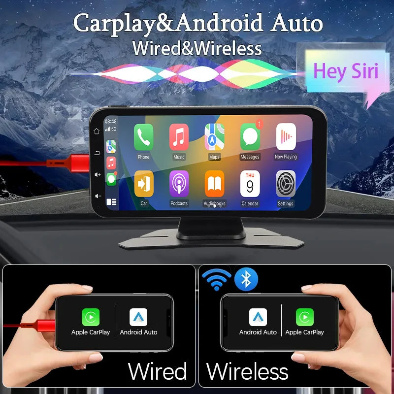 JIUYIN 6.25 Inch Universal Car Radio Multimedia Navigation Wireless Carplay Apple Android Auto Touch Screen Music Player