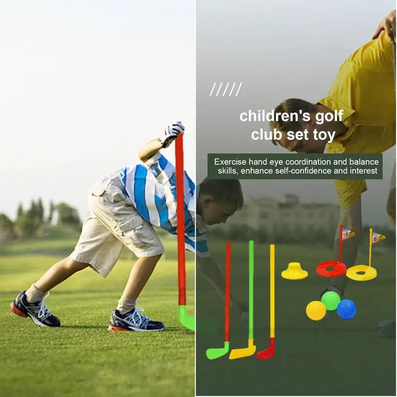 Golf Set Toy For Toddler Mini Casual Suitable For Indoor Exercise Game Portable Casual Golf Game Set Play Set Sports Toys Gift