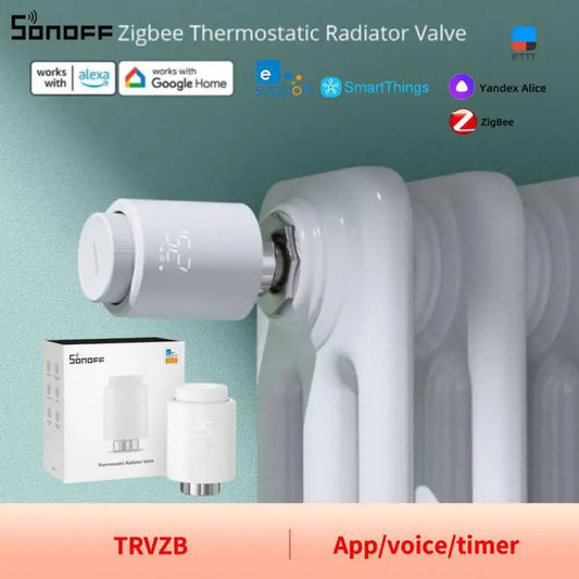 SONOFF Zigbee Thermostatic Radiator Valve TRV-ZB home temperature Smart Remote Control work with alexa google ZHA MQTT ewelink