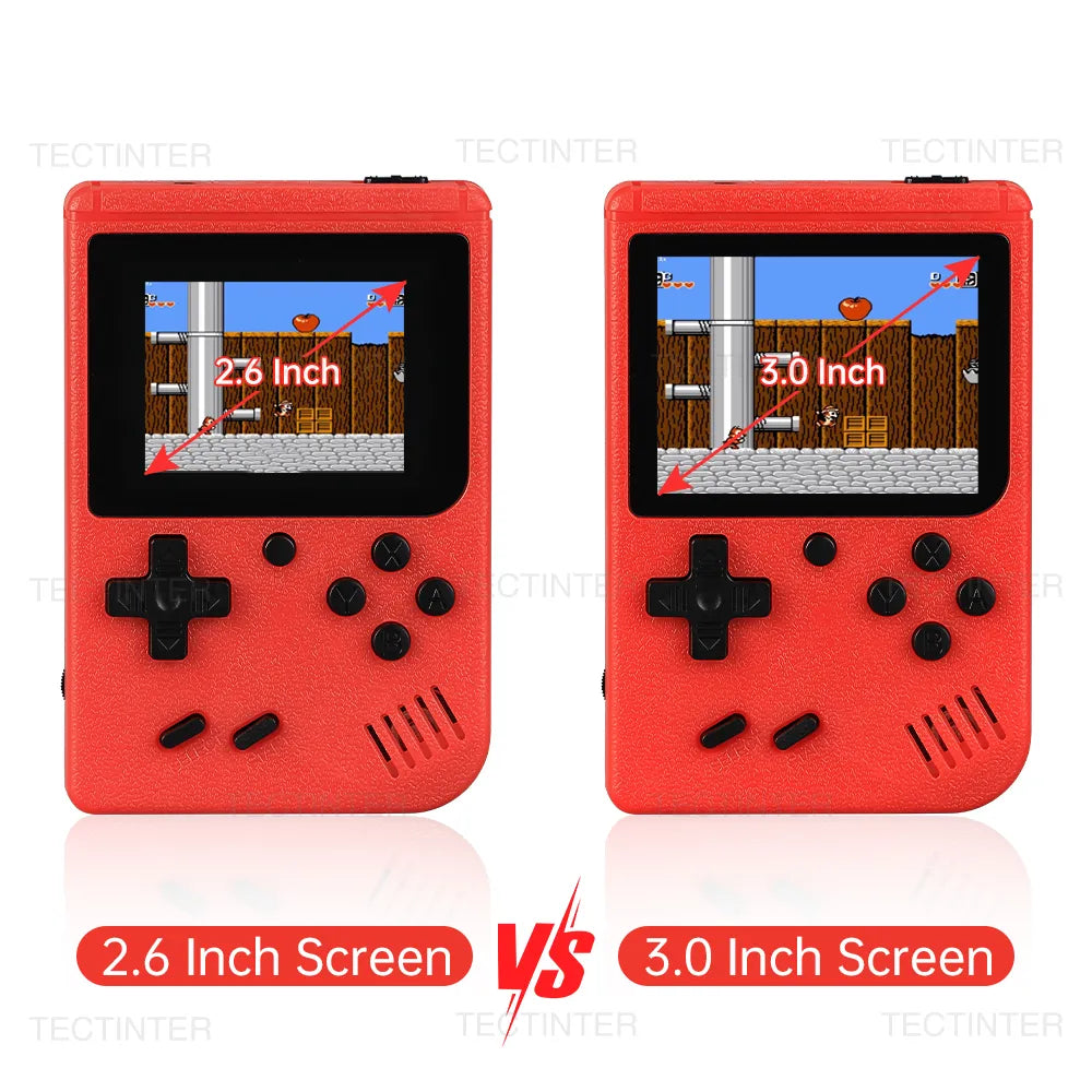 Retro Portable Mini Handheld Video Game Console 8-Bit 3.0 Inch Color LCD Kids Color Game Player Built-in 400 games