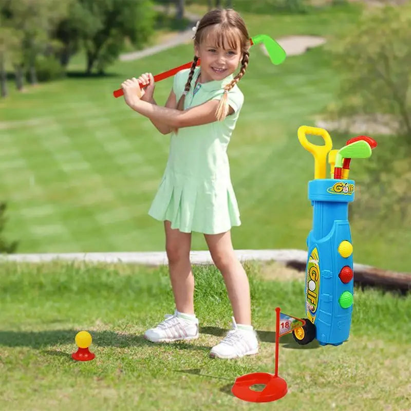 Golf Set Toy For Toddler Mini Casual Suitable For Indoor Exercise Game Portable Casual Golf Game Set Play Set Sports Toys Gift