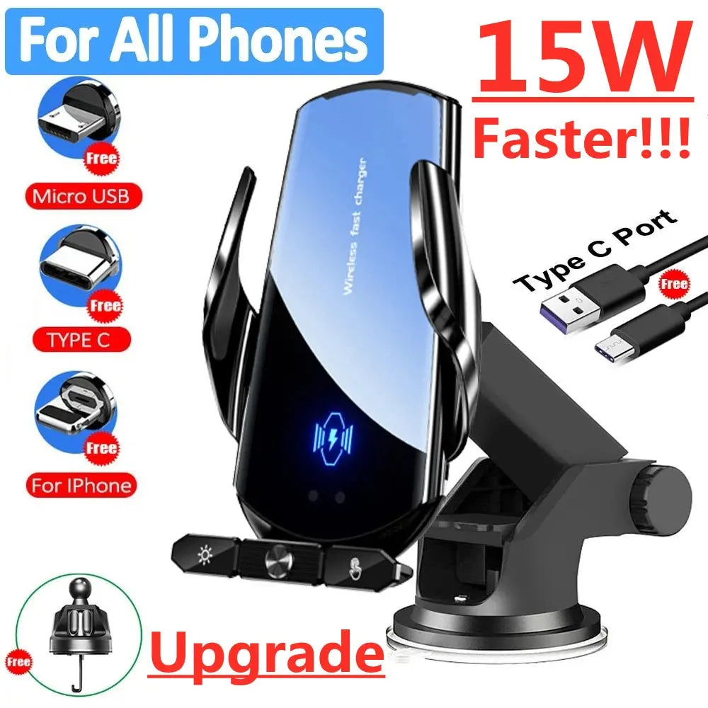 Car Wireless Charger Magnetic Fast Charging Station