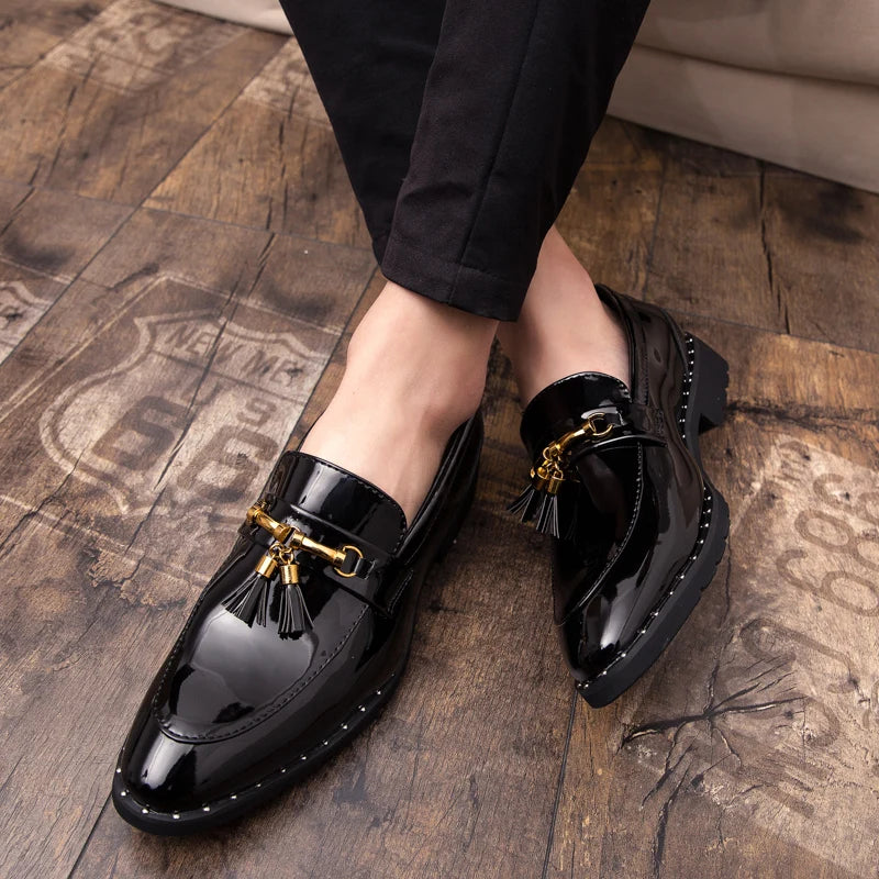 Men tassel loafers Mens loafers leather Man shoes leather tassel Mocassin homme Calzado hombre Zapatos de hombre Men shoes