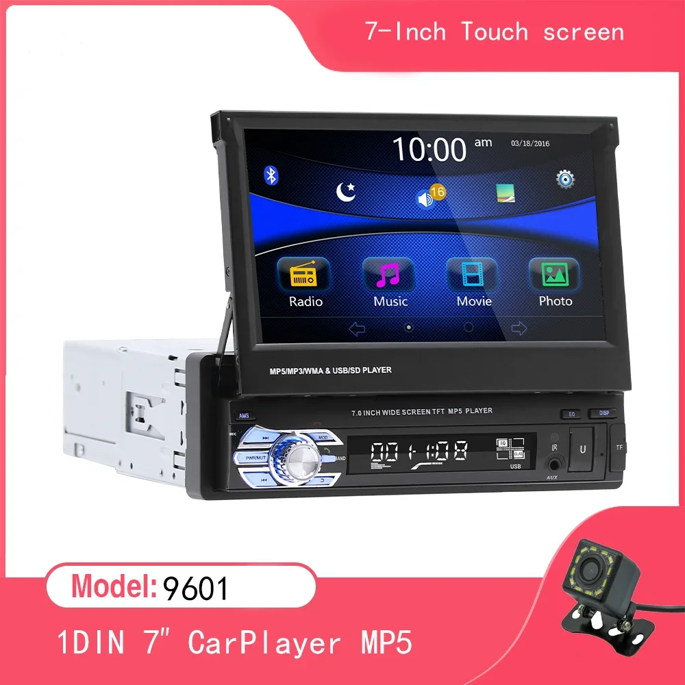 7-inch Universal Car Radio MP5 Player Touch Screen FM USB SD Rear View Camera Android Multimedia Player Autoradio