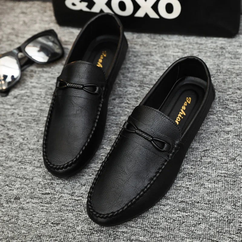 Men Loafers Shoes Summer Shoes Man New Fashion Boat Footwear Soft Soft Soles Anti Slip Flat Comfy Men Casual Driving Shoes