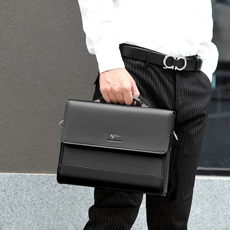 Leather Executives Briefcases For Men Designer Business Tote Bag Wallet Handbag Shoulder Ipad Square Side Crossbody Bag Document