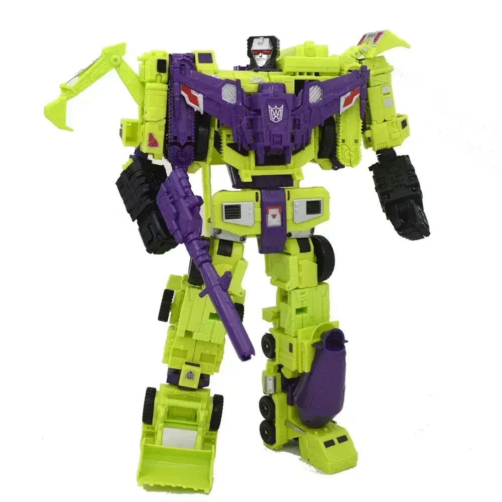 HZX 6In1 Devastator Haizhixing Transformation Toys Anime Action Figure KO G1 Robot Aircraft Engineering Vehicle Model NO Box