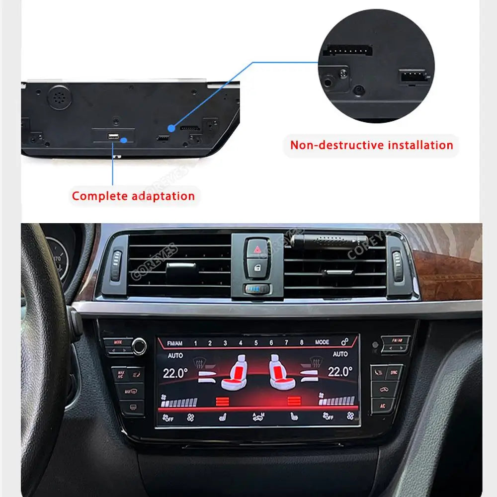 COREYES 8.8" Touch Screen AC Board Air Conditioning Panel For BMW 3 4 Series 2013 2014 2015 2016 2017-2019 IPS AC Car Multimedia