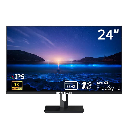 Monitores LCD curvos para Gaming, pantalla de 24 pulgadas, 75Hz, PC, 1080P, Panel IPS, Compatible con HDMI de escritorio