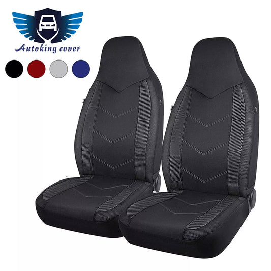 High Back Air Mesh Fabric Car Seat Covers Sporty Design Airbag Compatible Fit For Most Car Suv Truck Van Seat Cushion