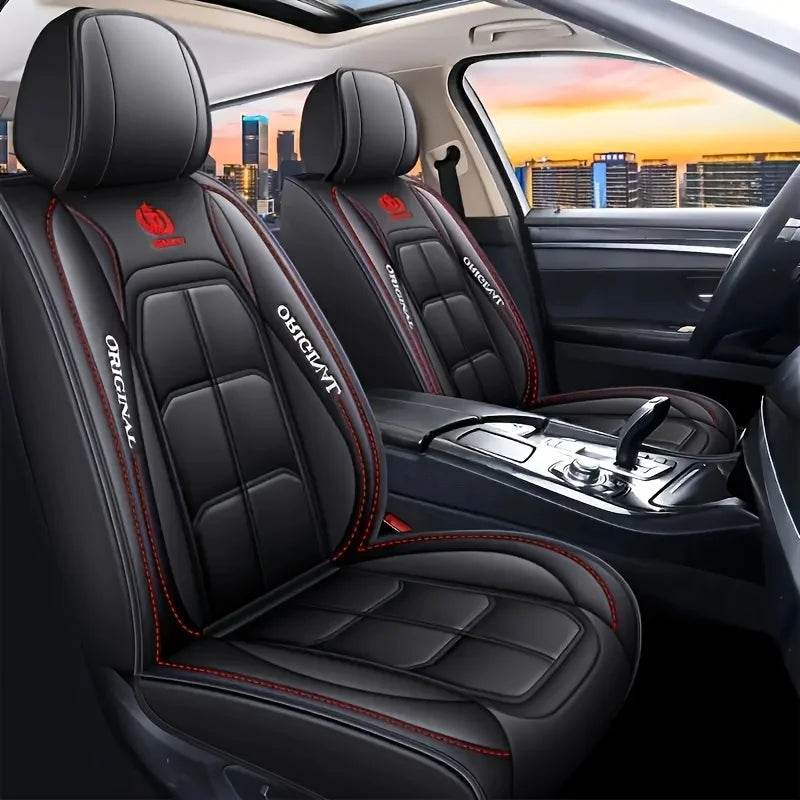 1PC New Faux Leather Car Seat Cushion Is Suitable For Car All-season Universal Seat Cover Car Interior