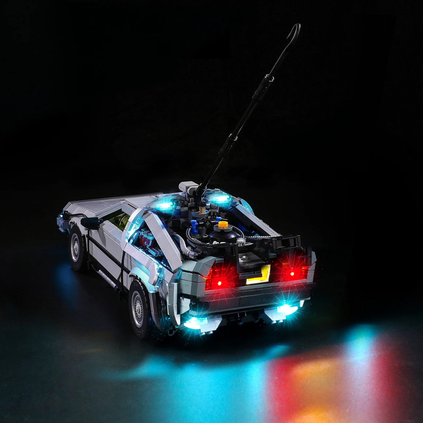 LED Light Set For Creator 10300 Back to the Future Time Machine Racing Car Building Blocks Toy Only Lighting Kit Not Model