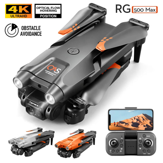 New Drone RG500 Max 3-sided Obstacle Avoidance Brushless Motor Optical Flow Dual Camera HD Aerial Photography Remote Control Toy