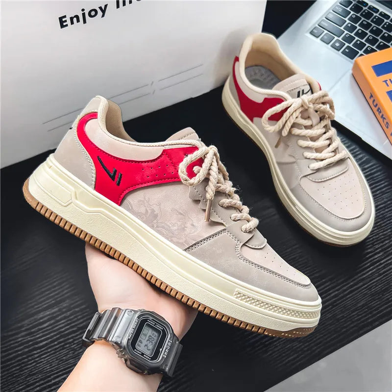 Men Skateboarding Shoes Canvas Comfortable Vulcanized Shoes All-match Men Casual Sneakers Fashion Student Shoes Male