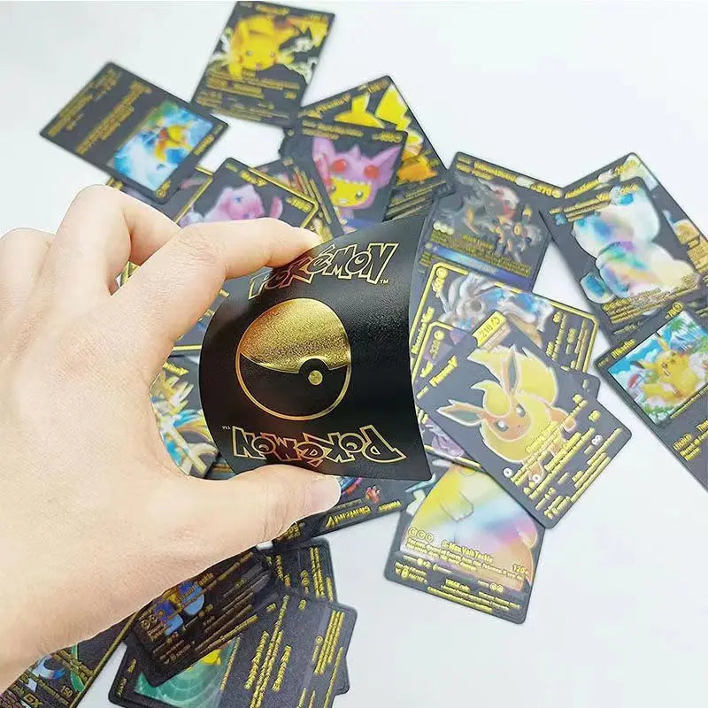 11-110Pcs Pokemon English German Spanish French Playing Cards Charizard Vmax Gx Rare Pikachu Battle Trainer Collection Card Toys