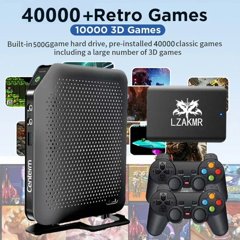 2024 New Retro Game Ultimate Experience C92 Plug and Play On TV 500G HDD 40000+Game Console For WII PS2 SS DC PSP PS1 Gamecube