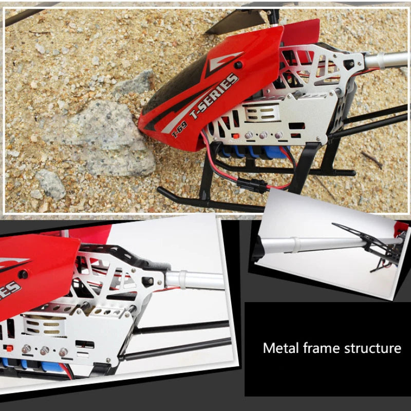 80cm Large Remote-controlled Helicopter Anti-falling RC UAV Durable Charging Model Toy Outdoor Aircraft Children's Birthday Gift