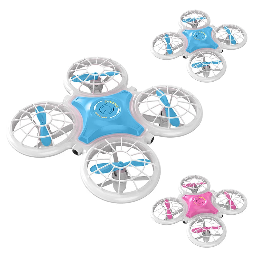 2.4GHz Remote Control Mini Drone For Kids Beginners Four-way Avoiding Obstacles Altitude Hold Rc Quadcopter With Lights