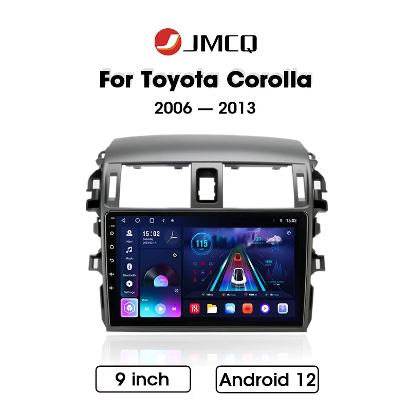 9" Car Radio For Toyota Corolla 2006 2007 2008 2009 2010 2012 2013 2din Android12 Carplay Multimidia Video Player Navi Head Unit