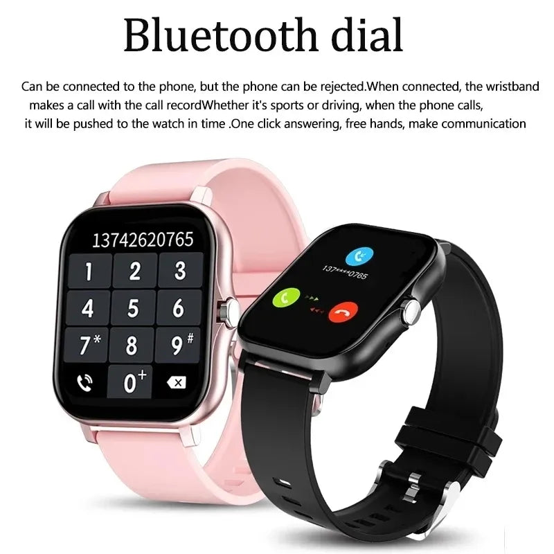 New Smart Watch Women Fashion Bluetooth Call Watch Fitness Tracker Waterproof Sports Ladies Men Smartwatch For Android IOS