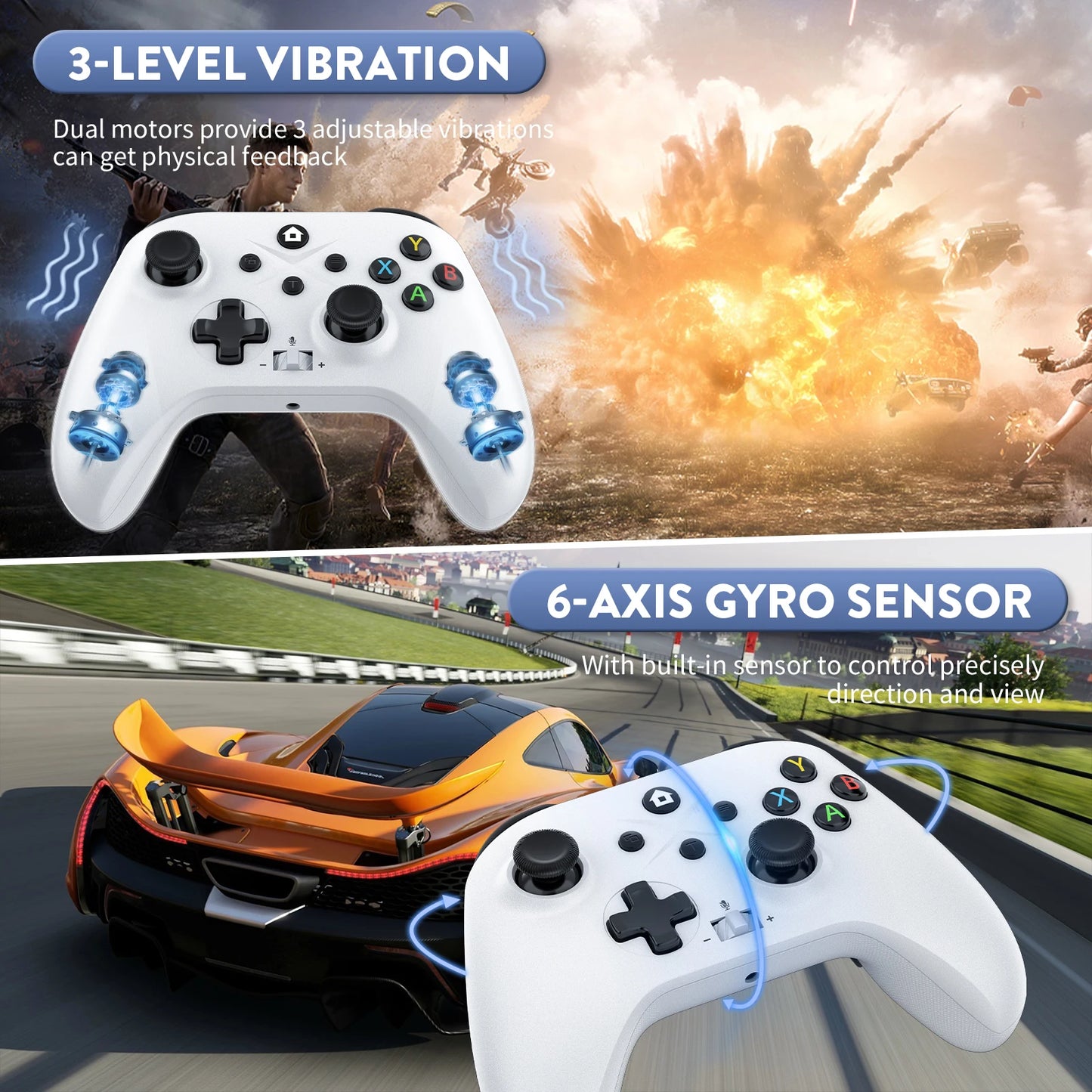 2.4G Wireless/Wired Vibration Gamepad Joystick For Xbox One/Series Steam PC Video Game Control Controller Gaming Accessories