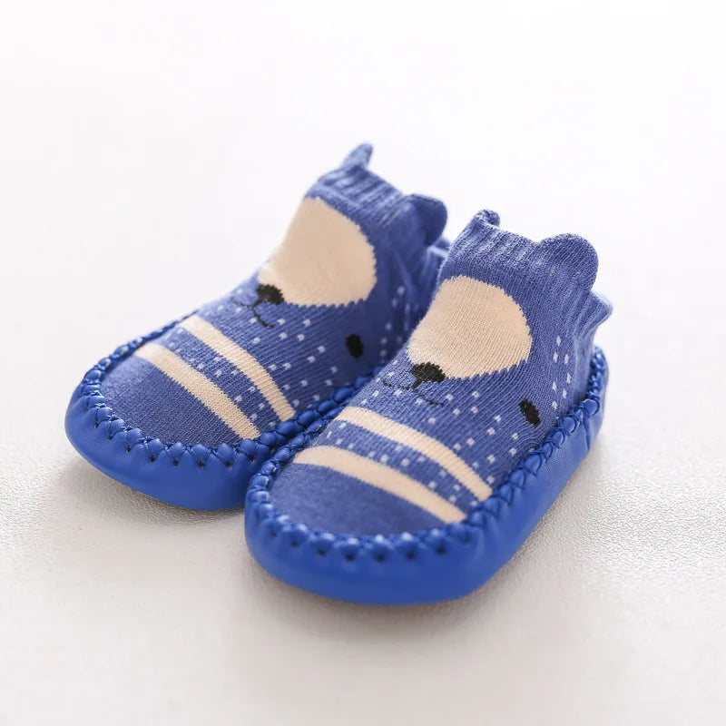 Baby Socks Slippers with Rubber Soles Girl Boy Infant Newborn Children Floor Sock Shoes Anti Slip Soft Sole Toddlers Cotton Sock