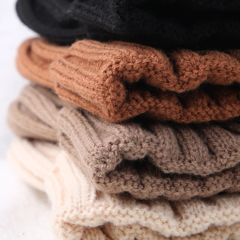 قبعة أطفال شتوية دافئة جديدة عليها حروف كورية للأطفال الأولاد والبنات، قبعة ناعمة لحماية الأذن للأطفال الرضع والأطفال الصغار، قبعة محبوكة للأطفال