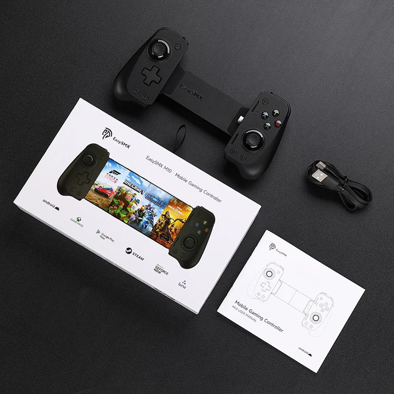 EasySMX M10 Type C Mobile Gamepad Controller for iPhone 15 Android Phone Xbox Game Pass Stem with Hall Effect Trigger Joystick