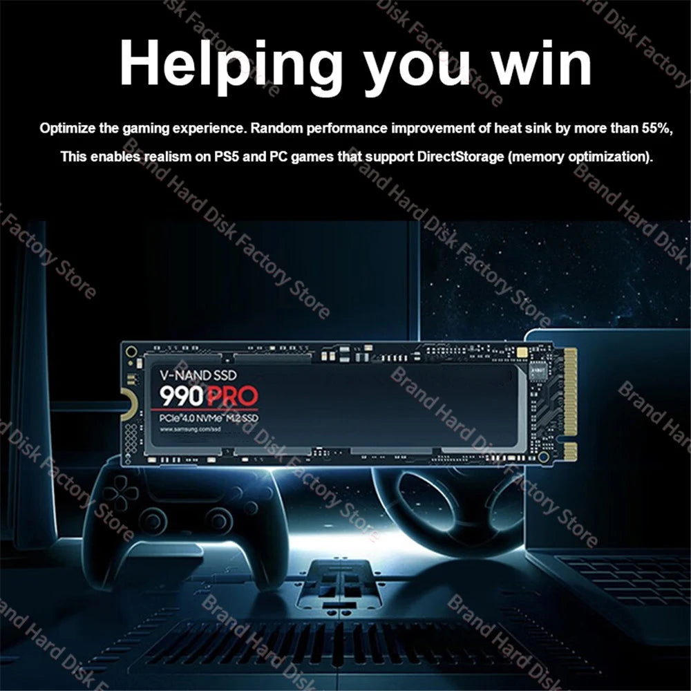 Portable Hard Drive Disk NVME Ｍ2 2TB 4TB High-speed NMVE M2 PCIE 4.0 2280 Solid State Drive Internal Hard HDD For Laptop ps5