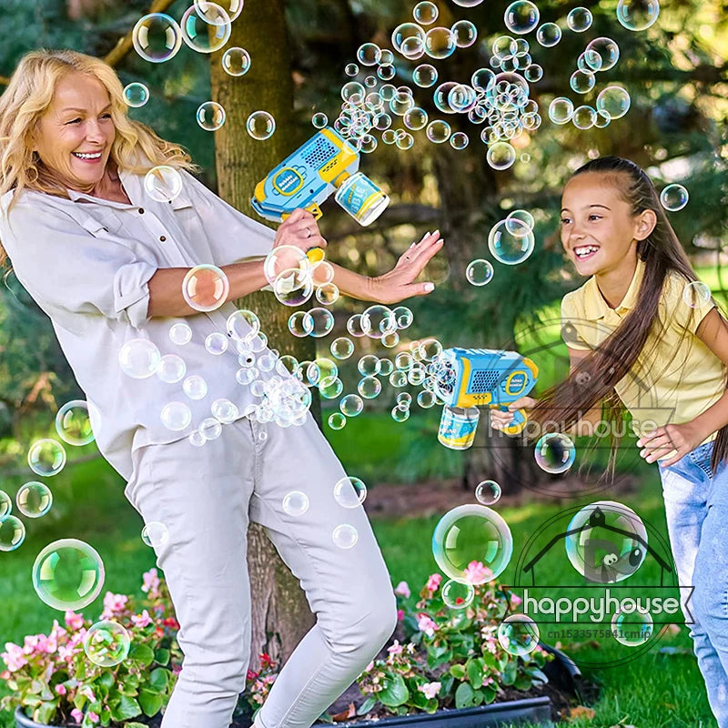 Astronaut Automa Bubble Machine for Kids Bubble Gun Rocket Launcher Bubble Blower Children Soap Bubble Maker Summer Outdoor Toys