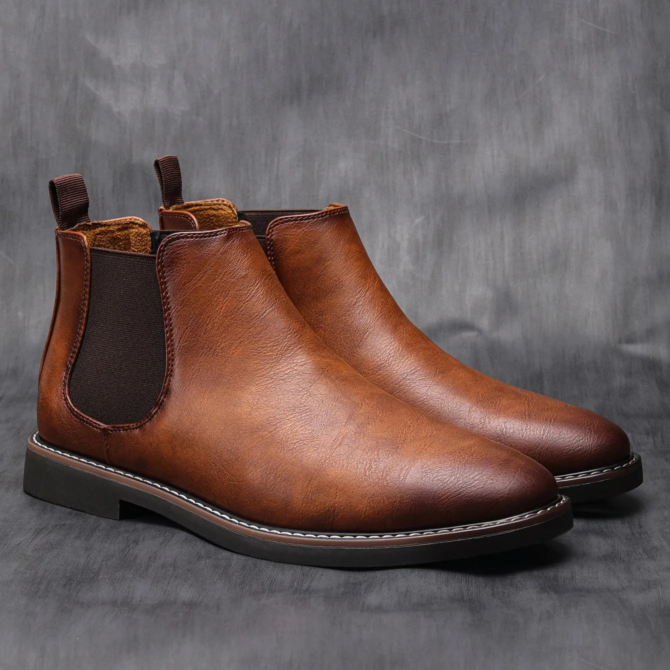 Men Chelsea Boots Brand Retro Comfortable Fashion Men Boots #KD5241