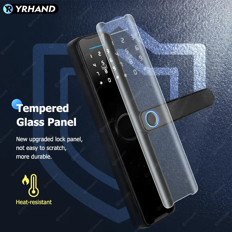 YRHAND Cerradura Inteligente Biometric Smart Lock Tuya App Remote Unlocking Keyless Wifi Lock Electronic Smart Door Lock