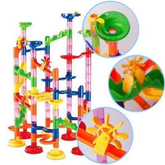 45-232PCS Marble Run Race Building Blocks Track Ball Slide Toys DIY Creativity Constructor Early Educational Toys Children Gift