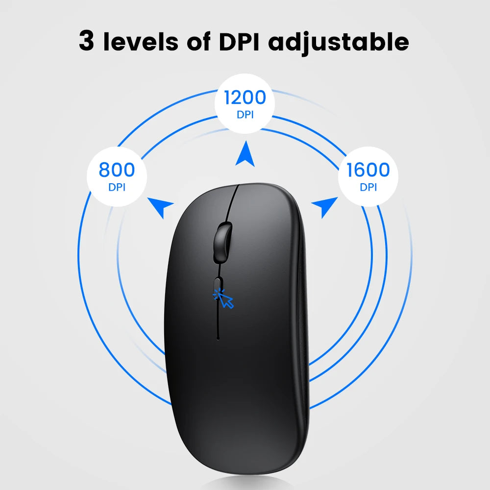 For Huawei Dell Xiaomi Apple high quality 2.4g wireless mouse Bluetooth version dual mode 5.0 silent rechargeable mice